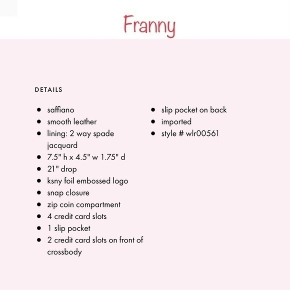 KATE SPADE Heart It Franny Crossbody Bag - Picture 6 of 14